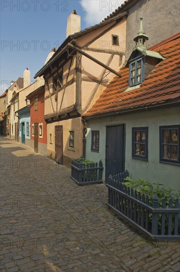 Golden Lane at Prague Castle.