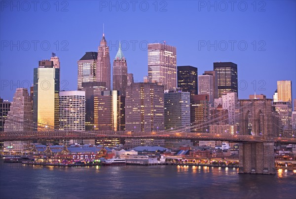 New York City skyline. Date : 2008