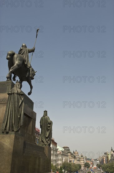 Wenceslas Square in Prague.