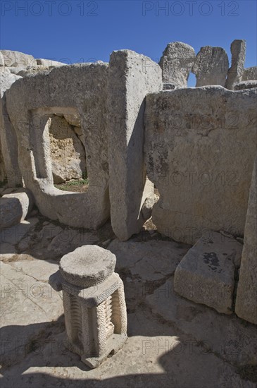 Hagar Qim, Megalithic temple, Malta.