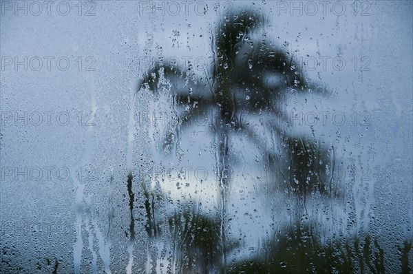 Tropical storm in Bermuda from window.