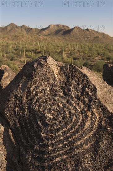 Petroglyph, Signal Hill, Arizona.