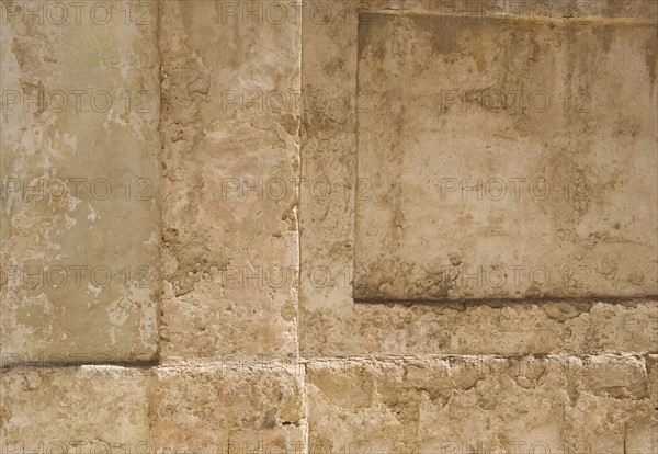 Close up of wall, Mdina, Malta.