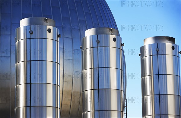 Tanks at water treatment plant. Date : 2008