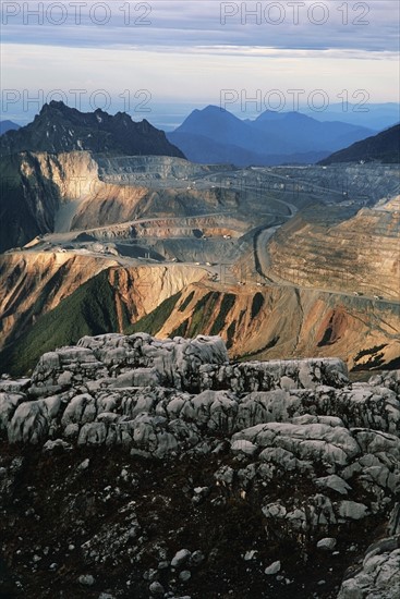 Gold and copper mine in Indonesia. Date : 2008