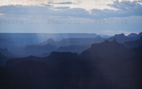 Sunset view of Grand Canyon National Park.