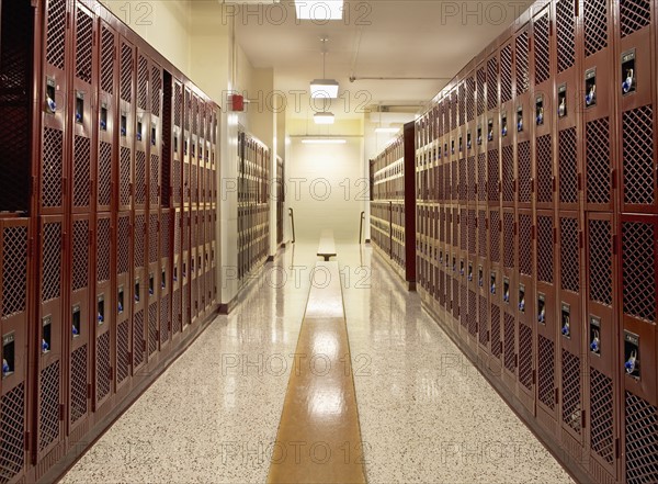 Empty locker room. Date: 2008