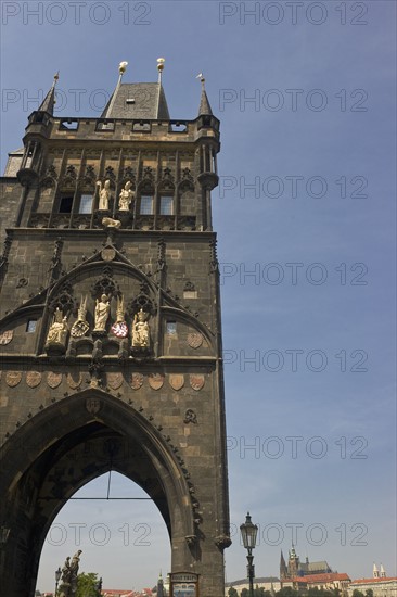 Tower of Charles Bridge, Prague.