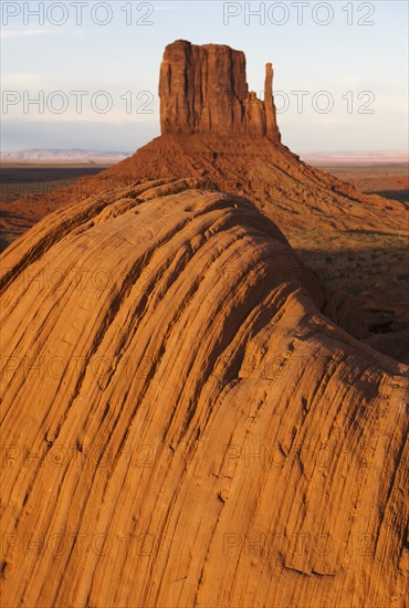 Monument Valley butte, Utah.