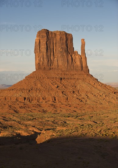 Monument Valley butte, Utah.