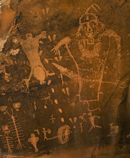 Woman giving birth petroglyph, Utah.