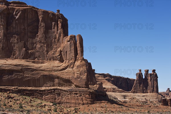 Three Gossips of Arches National Park, Utah.