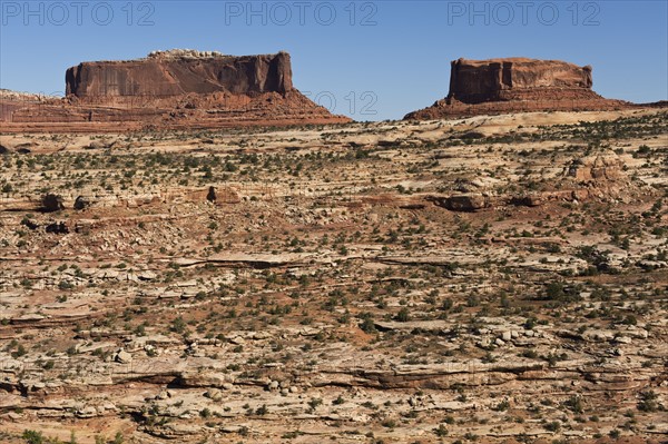 Monitor and Merrimack buttes, Utah.