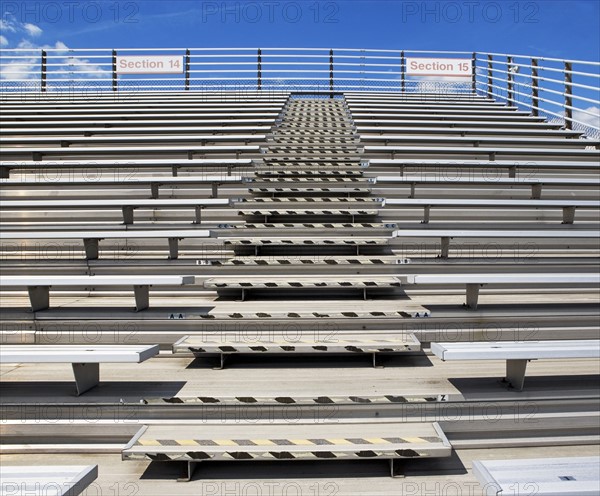 Stadium bleachers. Date : 2008