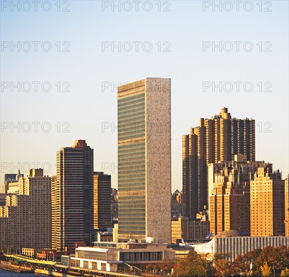 United Nations Headquarters building, New York City. Date : 2008