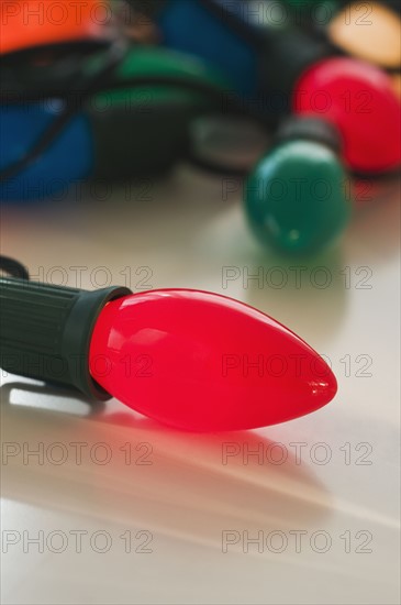 Close up of Christmas lights. Photographe : Daniel Grill