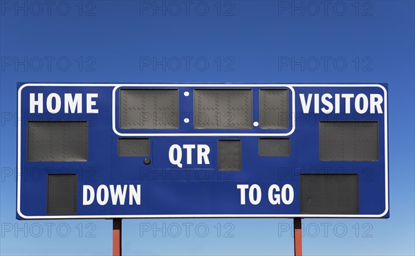 Sports scoreboard. Photographe : fotog