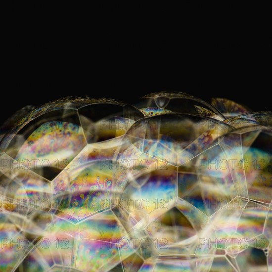 Close up of soap bubble. Photographe : Joe Clark