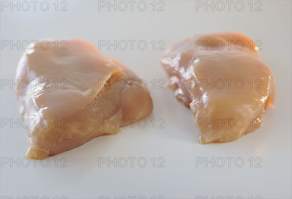 Raw chicken breasts.