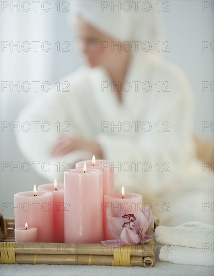 Woman at spa.