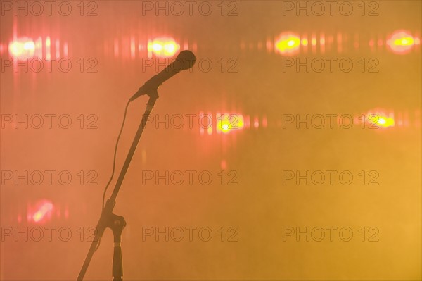 Microphone in nightclub.