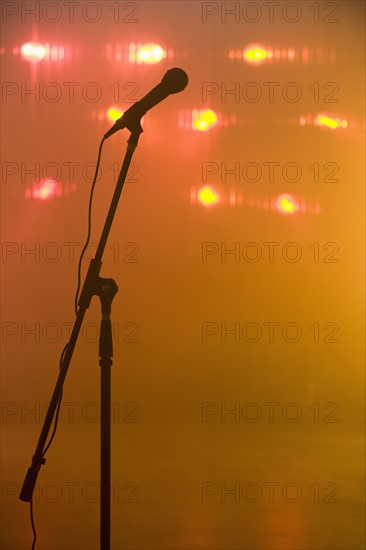 Microphone in nightclub.