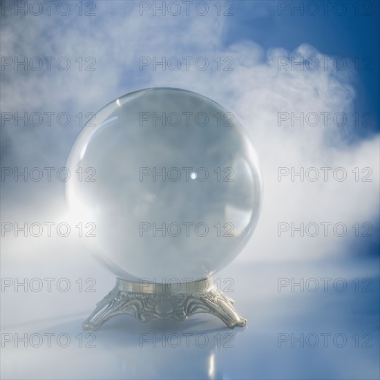 Close up of crystal ball.