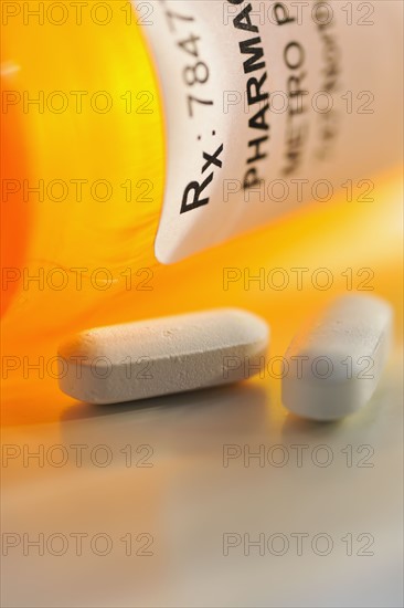 Close up of prescription medicine.