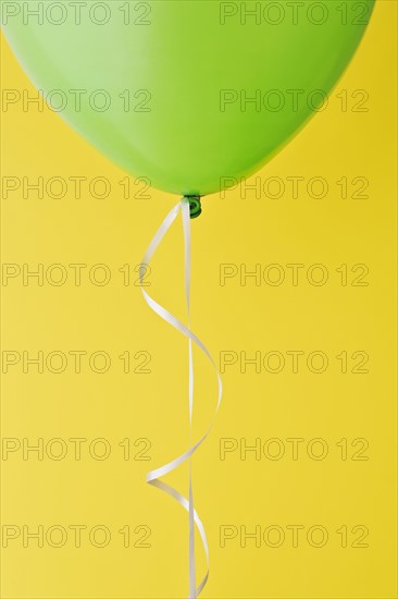 Balloon and ribbon.