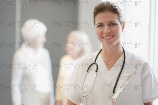 Portrait of nurse in retirement community.