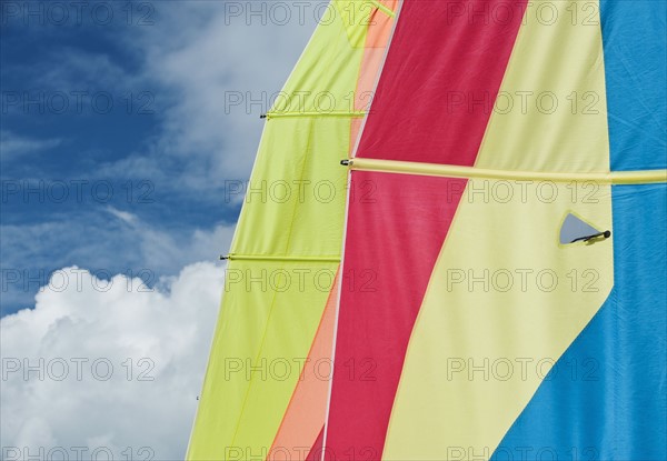 Colorful boat sails.