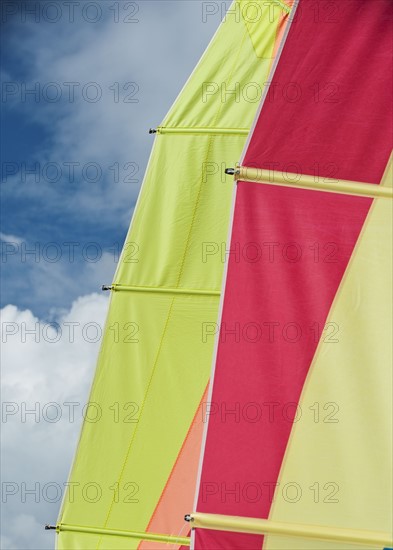 Colorful boat sails.