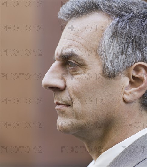 Profile of businessman. Photographe : PT Images