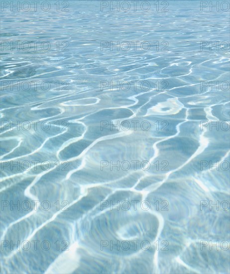 Sunlight pattern in swimming pool.