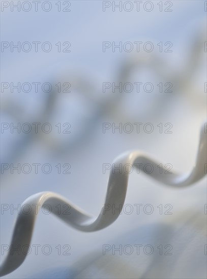 Close up of telephone cord.