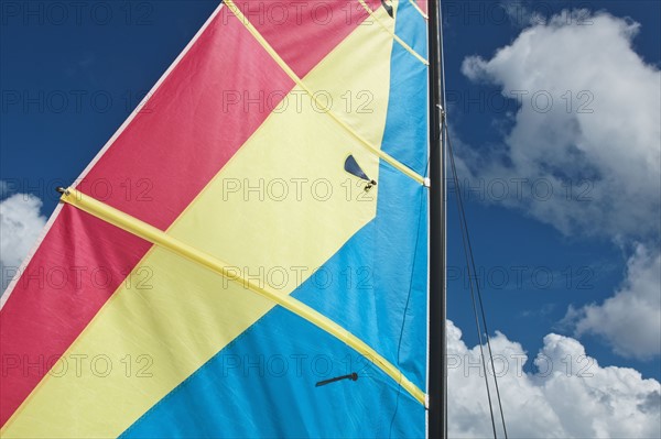 Colorful boat sail.