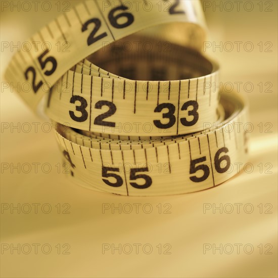 Close up of measure tape.