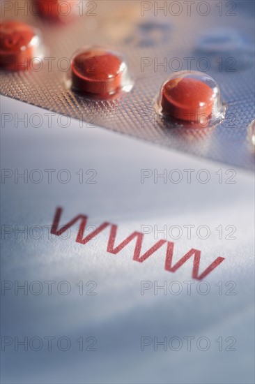 Pills and world wide web acronym.