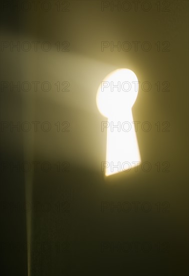 Close up of keyhole.