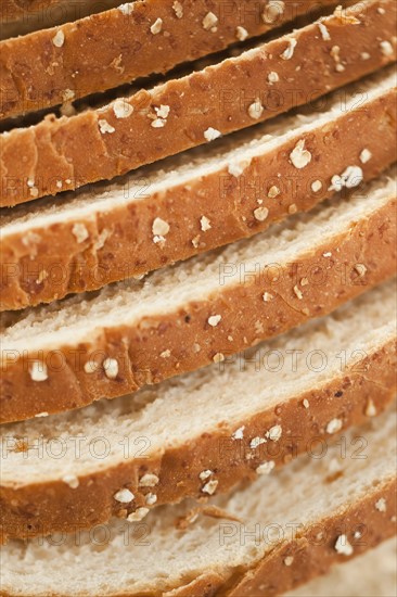 Sliced bread, close-up.