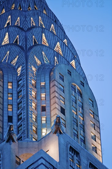 Chrysler Building detail, New York City, New York, USA.