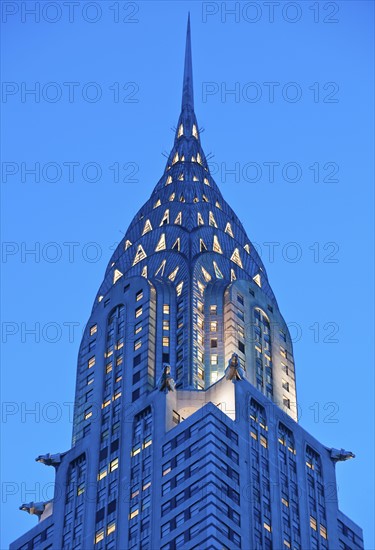 Top of Chrysler Building, New York City, New York, USA.