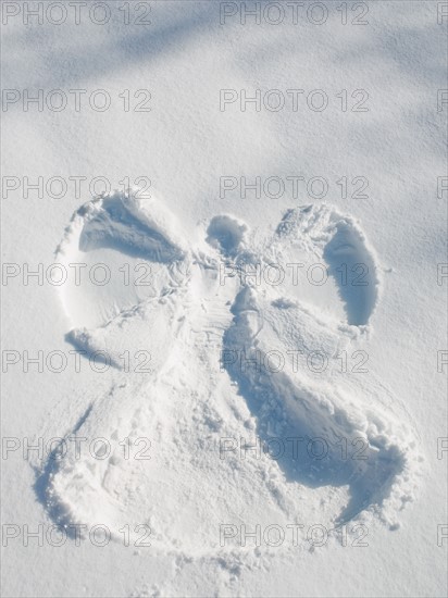 Snow angel shape. Photographe : John Kelly