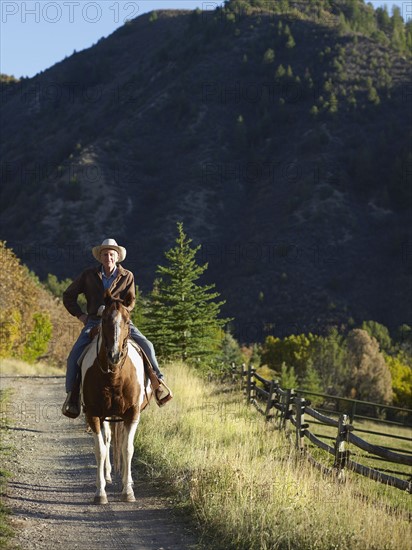 Elderly horseman