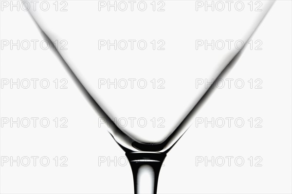Martini glass, close-up. Photographe : Joe Clark