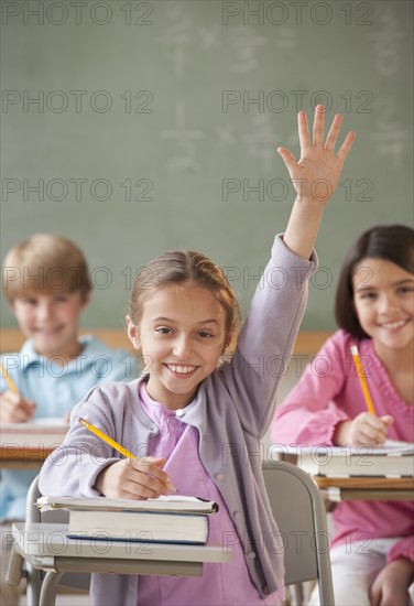 Students in a classroom.