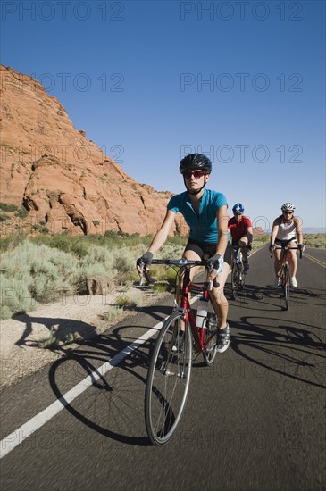 Bikers on the road