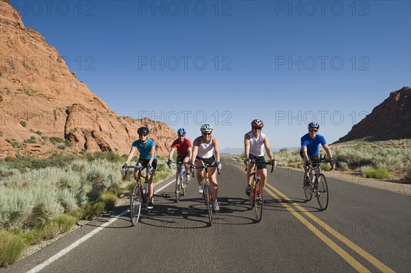 Bikers on the road