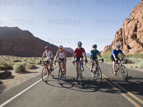 Bikers on the road