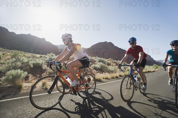 Bikers on the road